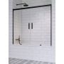 Parawan nawannowy 180 cm 4-częściowy czarny mat/szkło przezroczyste 100041805401 Radaway Idea Black PN DWD zdj.1