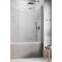 Parawan nawannowy 140 cm 2-częściowy szczotkowany/szkło przezroczyste 100101409101R   Radaway Nes 6 Brushed Nickel PND I zdj.1