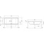 Wanna prostokątna 200x100 cm 700161000000000 Duravit 2nd floor zdj.2