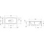 Wanna wolnostojąca 160x80 cm 700444000B10000 Duravit Viu zdj.2