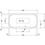 Wanna prostokątna 200x100 cm 700184000000000 Duravit PuraVida zdj.2