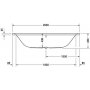 Wanna prostokątna 200x100 cm 700184000000000 Duravit PuraVida zdj.3