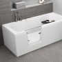 Wanna prostokątna z drzwiami 150x75 cm biały 00484 Polimat Vovo zdj.5