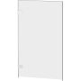 Parawan nawannowy 80 cm 1-częściowy chrom połysk/szkło przezroczyste AXJ1304 New Trendy Oxia zdj.1