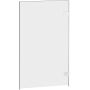 Parawan nawannowy 70 cm 1-częściowy chrom połysk/szkło przezroczyste AXJ1303 New Trendy Oxia zdj.1