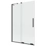 Parawan nawannowy 100 cm 2-częściowy czarny mat/szkło przezroczyste EXK4200WL New Trendy Smart Black zdj.1