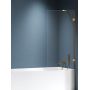Parawan nawannowy 100 cm 1-częściowy złoty szczotkowany/szkło przezroczyste EXK8449 New Trendy Eventa Gold Brushed zdj.1