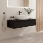 Szafka 100x45.6x23.6 cm podumywalkowa wisząca czarna 60011300 Oltens Vernal zdj.13