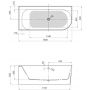 Wanna narożna 180x80 cm PWKCR10PPSC0000 Poolspa Pia zdj.2