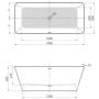Wanna wolnostojąca 180x80 cm PWKFS10ZPSC0000 Poolspa Adapto zdj.2