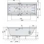 Wanna z hydromasażem 180x90 cm prostokątna 13111HA Polysan Cleo zdj.2