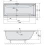 Wanna prostokątna Slim 180x90 cm 13111S Polysan Cleo zdj.2