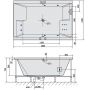 Wanna z hydromasażem 180x120 cm prostokątna 13611H Polysan Dupla zdj.2