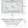 Wanna prostokątna 200x120 cm 16111 Polysan Duo zdj.2