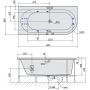 Wanna z hydromasażem 165x80 cm narożna asymetryczna 33611H Polysan Astra zdj.2