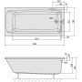 Wanna prostokątna 150x70 cm 72273 Polysan Lily zdj.2