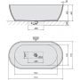 Wanna wolnostojąca 171x81 cm 72973 Polysan Reduta zdj.2
