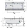 Wanna z hydromasażem 180x80 cm prostokątna 95611H Polysan Cleo zdj.2