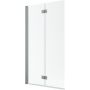 Parawan nawannowy 110 cm 2-częściowy szczotkowany/szkło przezroczyste 100101109101L Radaway Nes Brushed Nickiel PND I zdj.1