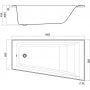 Wanna z hydromasażem 160x90 cm narożna asymetryczna A24T292000 Roca Easy zdj.2