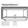 Wanna prostokątna 160x75 cm biała UAP160SQE2B1V01 Villeroy & Boch Squaro Edge 12 zdj.3