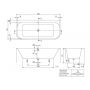 Wanna przyścienna 170x75 cm prostokątna biała UBA170ARE9CS00V01 Villeroy & Boch Architectura zdj.2