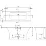 Wanna prostokątna 170x75 cm UBQ170SBW2DV01 Villeroy & Boch Subway 3.0 zdj.2