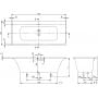 Wanna prostokątna 170x75 cm UBQ170SBW2TDV01 Villeroy & Boch Subway 3.0 zdj.2