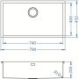 Zlewozmywak stalowy 79x45 cm 1117478 Alveus Monarch zdj.2