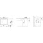 Zlewozmywak stalowy 57.5x50.5 cm 514646 Blanco Dana-IF zdj.2