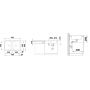 Zlewozmywak stalowy 76.8x48.8 cm 520434 Blanco Lantos 8-IF Compact zdj.2