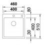 Zlewozmywak stalowy 51x46 cm 521632 Blanco Claron 400-IF/A zdj.2