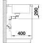 Zlewozmywak stalowy 82.5x50 cm 525249 Blanco Andano 400/400-IF/A zdj.3