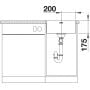 Zlewozmywak stalowy 50x44 cm 526353 Blanco Supra 400-IF/A zdj.4