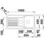 Zlewozmywak stalowy 100x50 cm 526621 Blanco Tipo II 6 S zdj.2