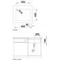 Zlewozmywak granitowy 53x46 cm biały 527170 Blanco Subline 500-U zdj.3