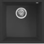 Zlewozmywak granitowy 44x44 cm czarny LGQ10240BSO Elleci Quadra zdj.1