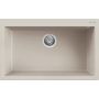 Zlewozmywak granitowy 79x50 cm biały LGQ13039 Elleci Quadra zdj.1