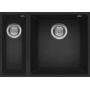 Zlewozmywak granitowy 56x44 cm czarny LGQ15040BSO Elleci Quadra zdj.1