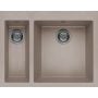 Zlewozmywak granitowy 59x50 cm beżowy LGQ15043 Elleci Quadra zdj.1