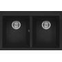 Zlewozmywak granitowy 79x50 cm czarny LGQ35040 Elleci Quadra zdj.1