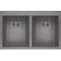 Zlewozmywak granitowy 79x50 cm szary/grafitowy/onyx LGQ35048 Elleci Quadra zdj.1