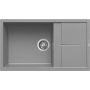 Zlewozmywak granitowy 86x50 cm szary/grafitowy/onyx LGU41048 Elleci Unico zdj.1