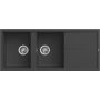 Zlewozmywak granitowy 116x50 cm czarny LGU50040 Elleci Unico zdj.1