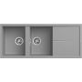 Zlewozmywak granitowy 116x50 cm szary/grafitowy/onyx LGU50048 Elleci Unico zdj.1