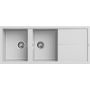 Zlewozmywak granitowy 116x50 cm biały LGU50068 Elleci Unico zdj.1