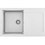 Zlewozmywak granitowy 79x50 cm biały LGY30068 Elleci Easy zdj.1