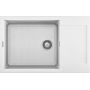 Zlewozmywak granitowy 78x50 cm biały LGY31068 Elleci Easy zdj.1