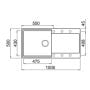Zlewozmywak granitowy 100x50 cm LMY48079 Elleci Easy zdj.2