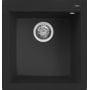 Zlewozmywak granitowy 50x47 cm czarny LKQ10286 Elleci Quadra zdj.1
